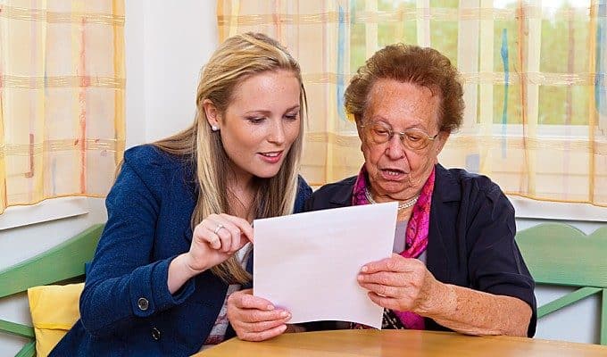 attorney looking through papers